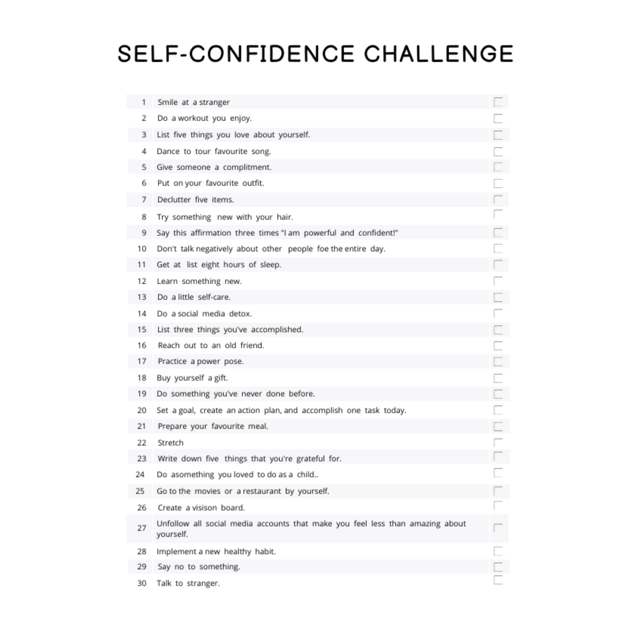 Self Confidence Planner Bundle