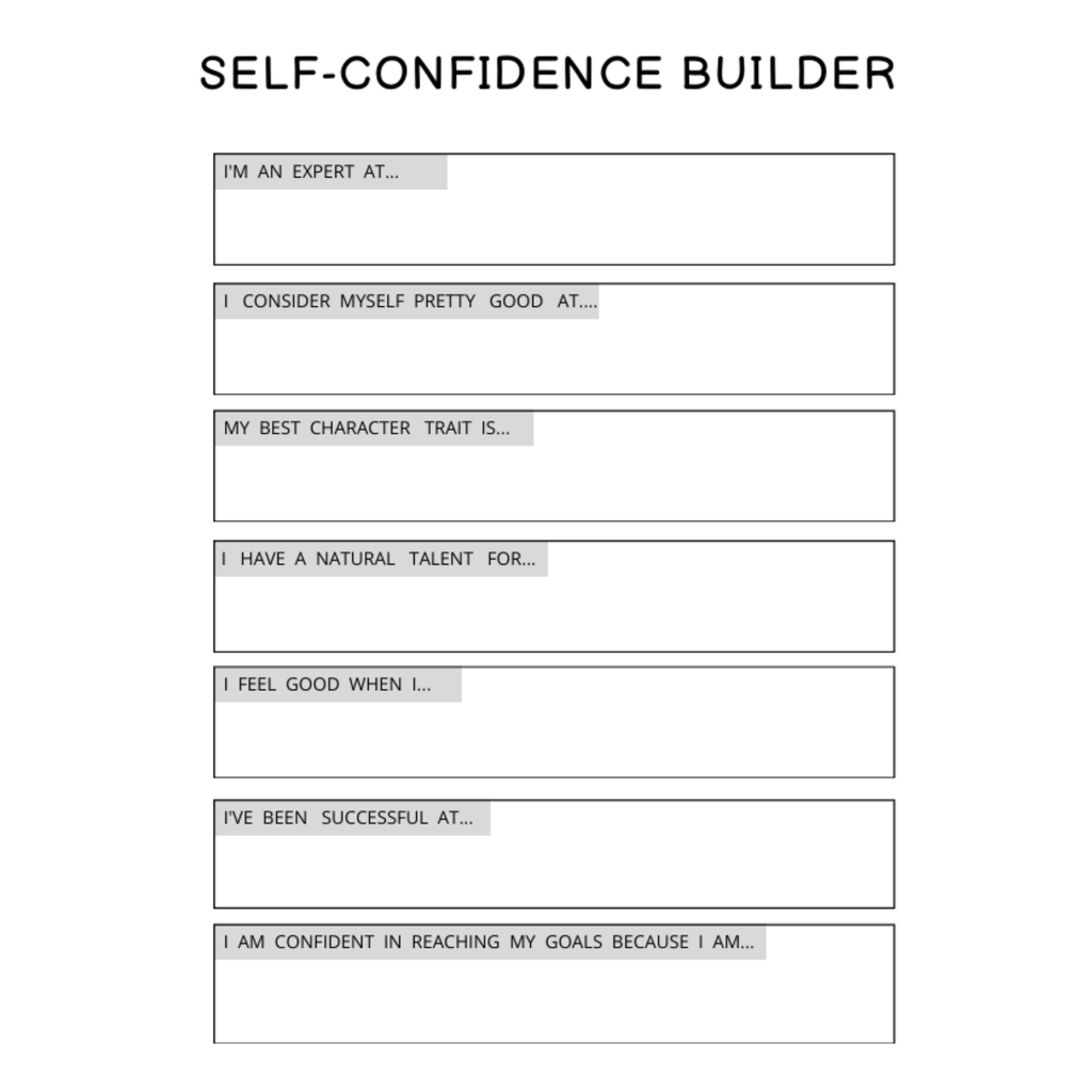 Self Confidence Planner Bundle