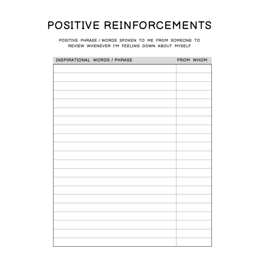 Self Confidence Planner Bundle