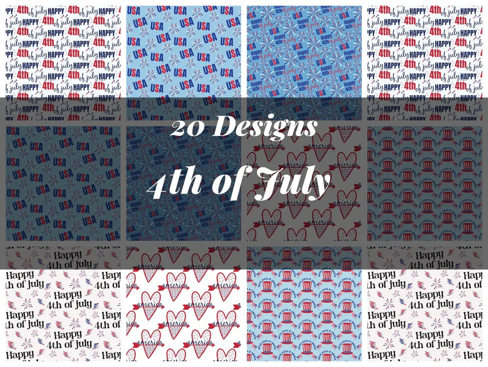 4th of July Seamless Digital Paper