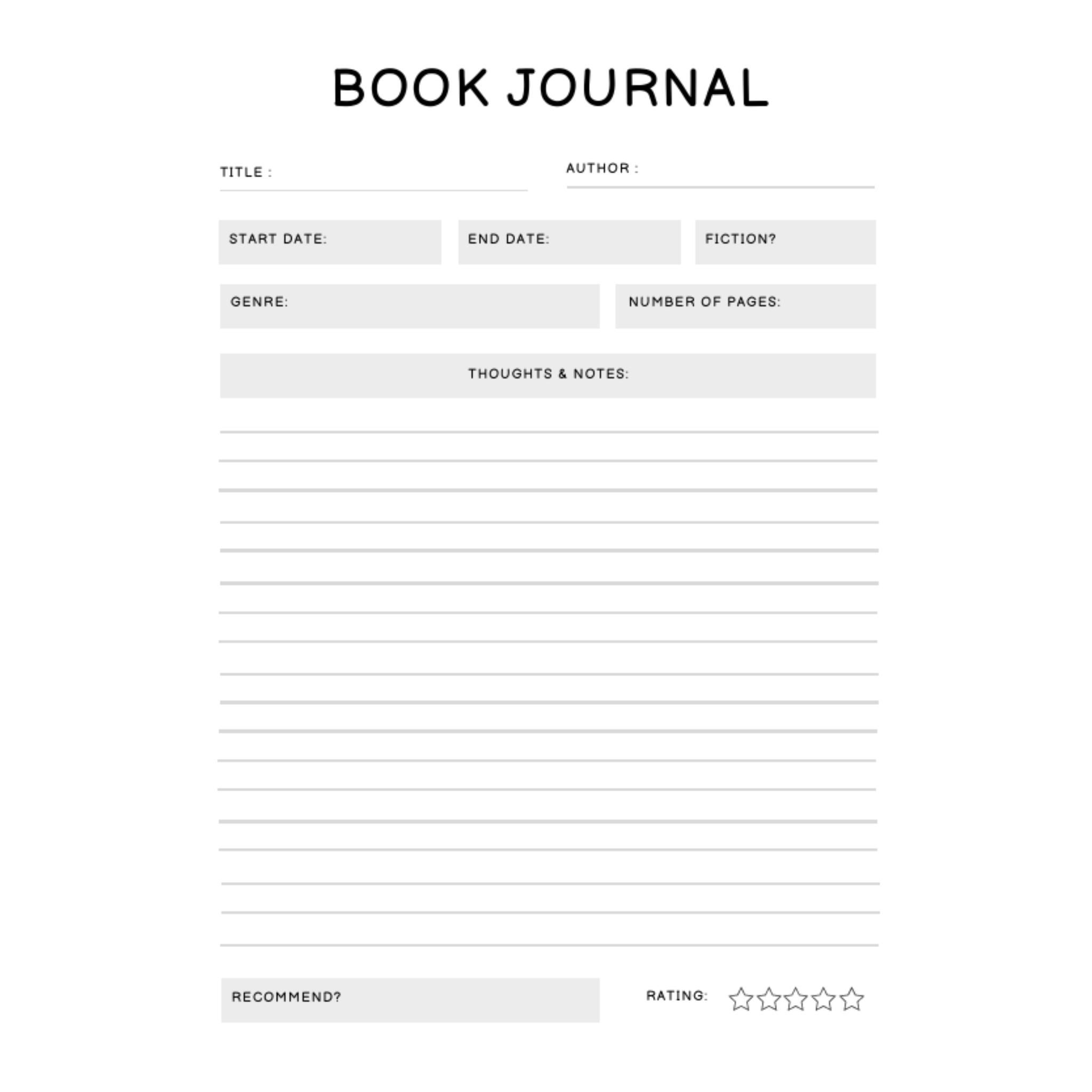 Reading Planner Bundle