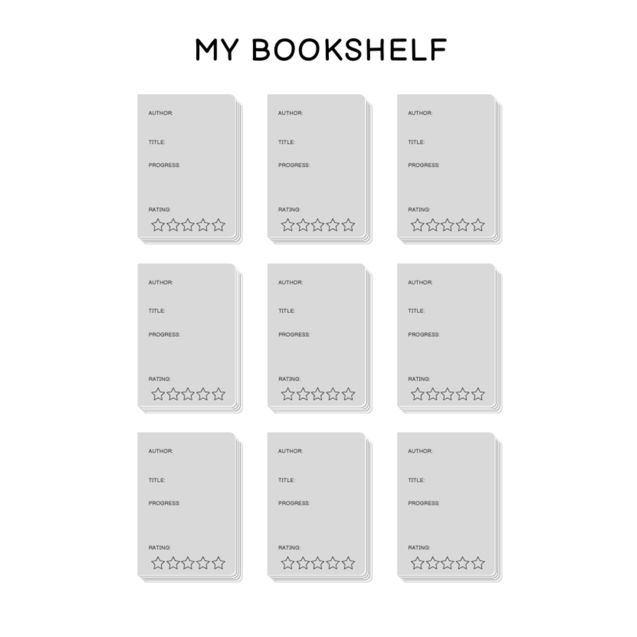 Reading Planner Bundle