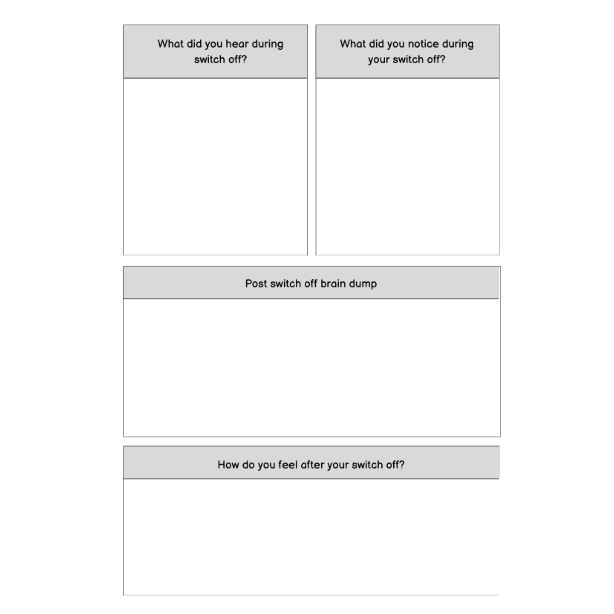 Switch Off Journal Bundle