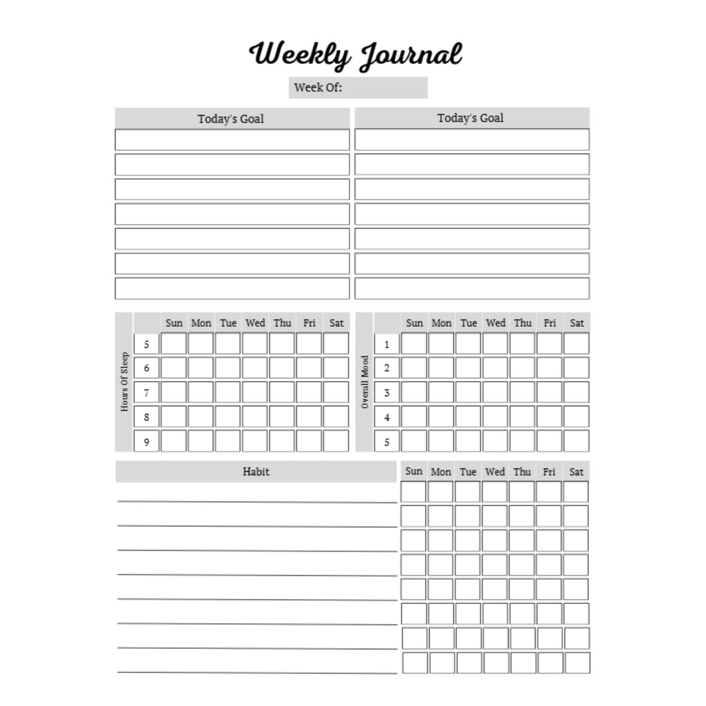 Self Care Planner Bundle 7