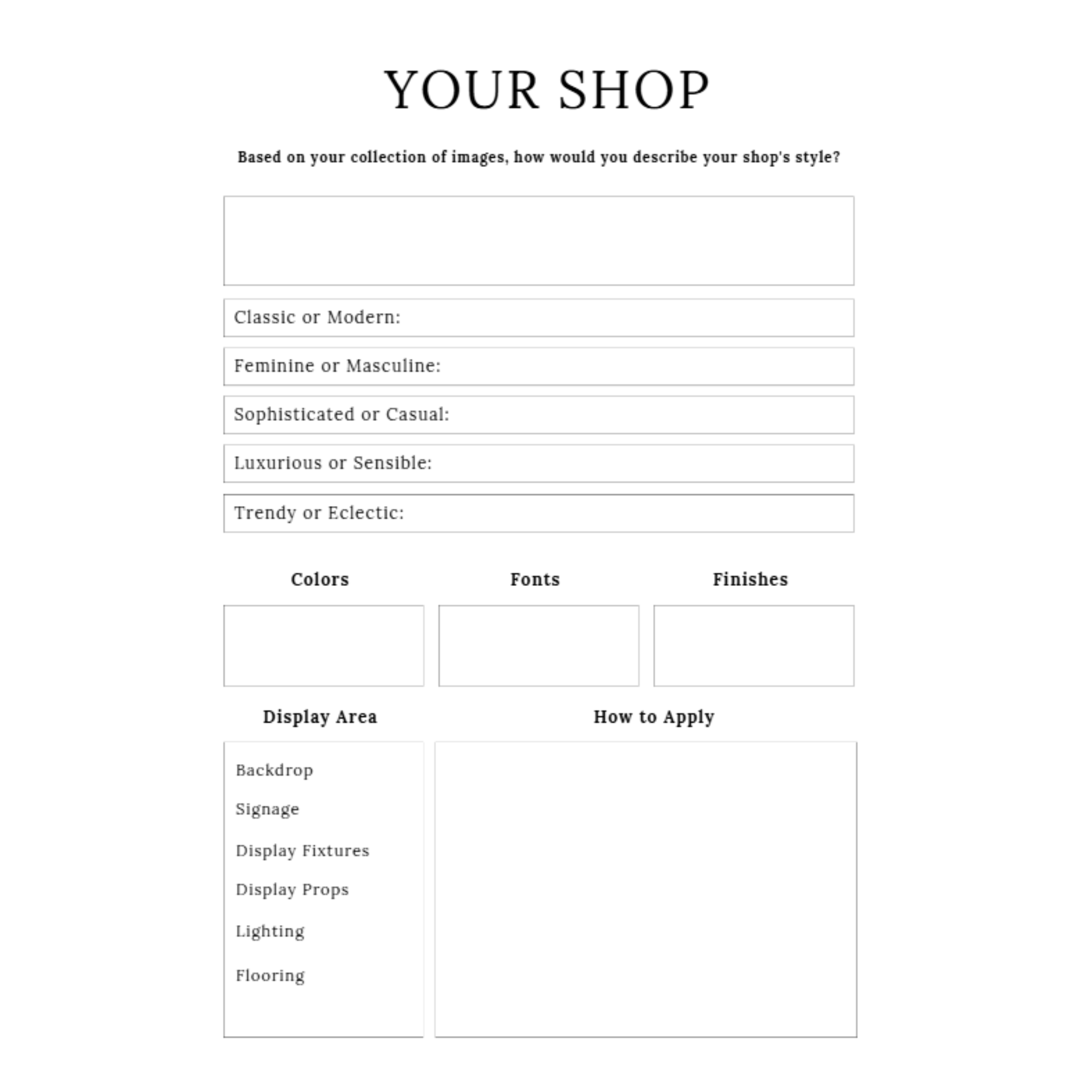 Online Shop Planner Bundle