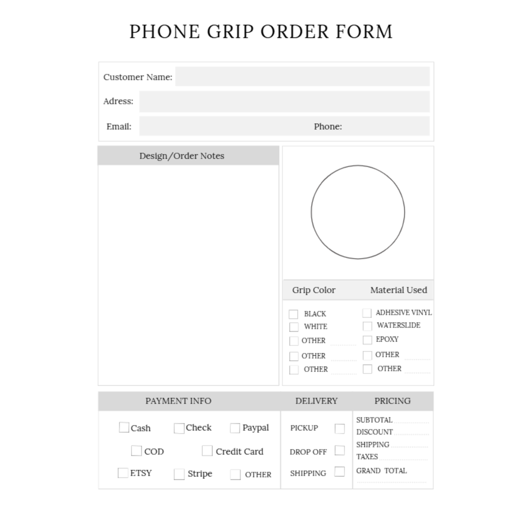 Order Forms Bundle