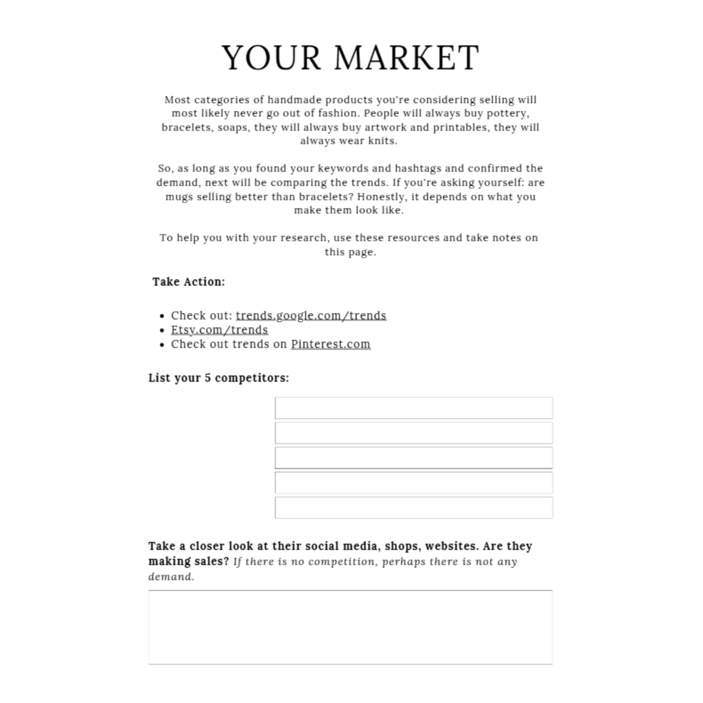 Handmade Business Planner Bundle