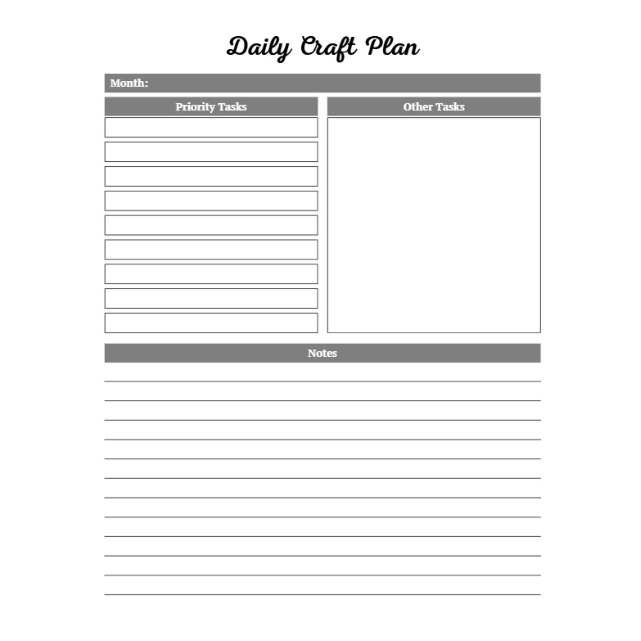 Craft Planner Bundle
