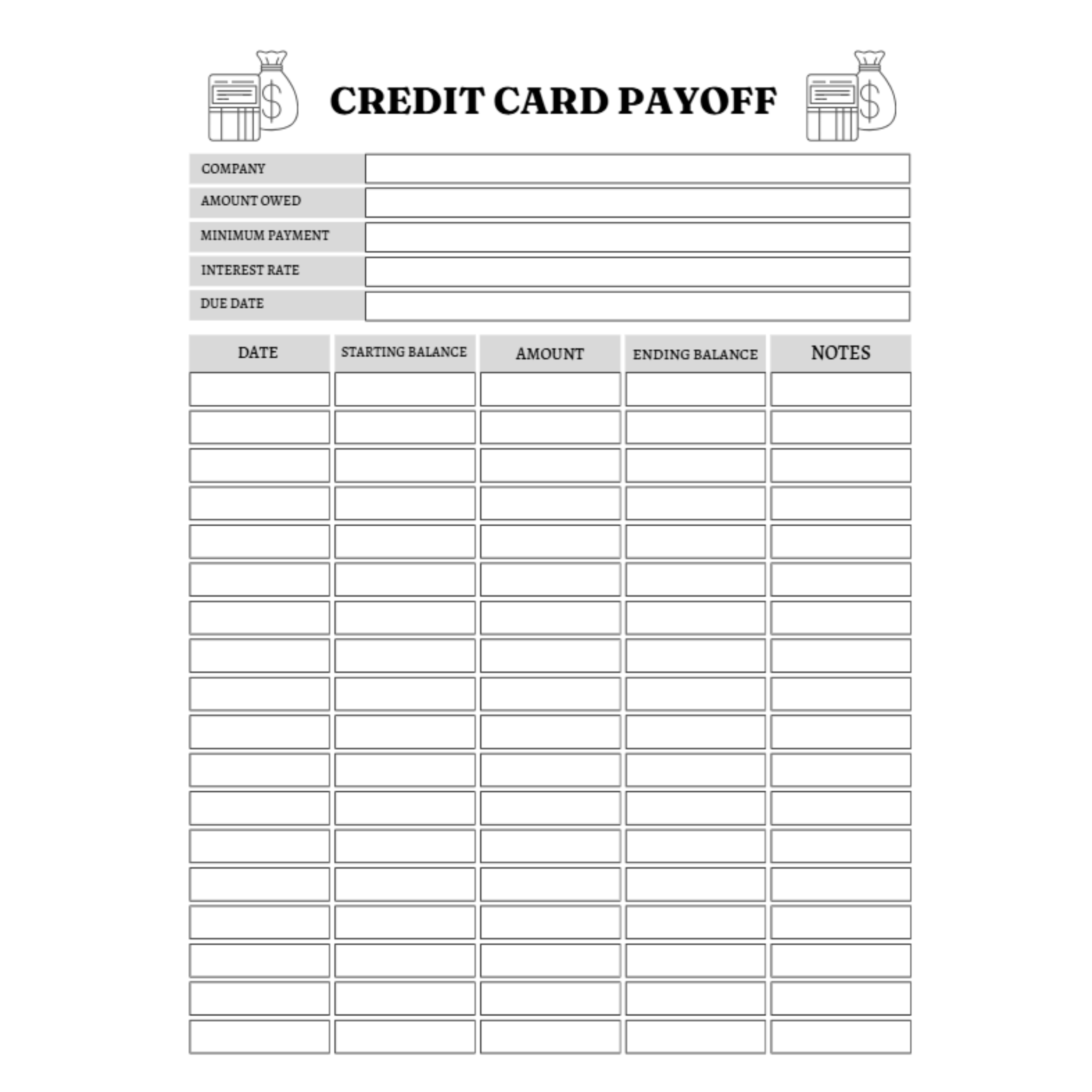 Budget Trackers Planner Bundle