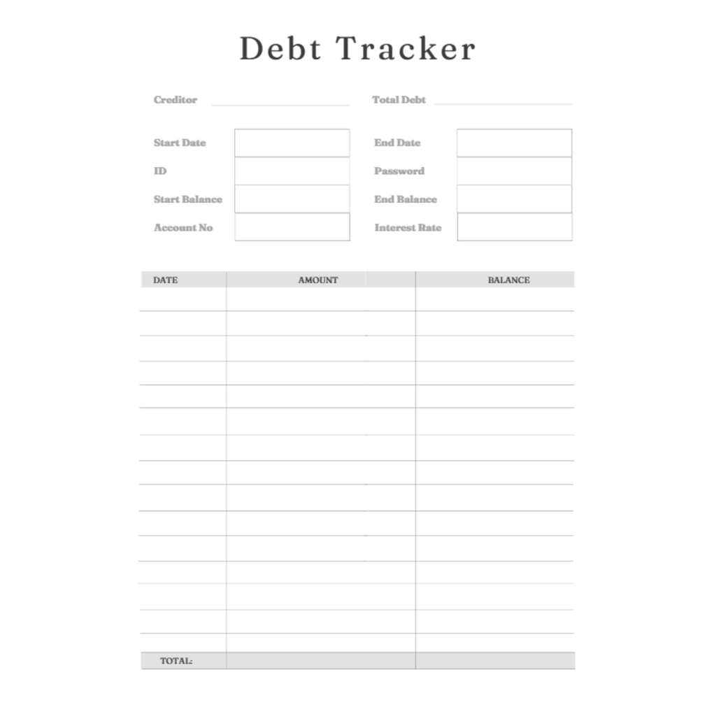 Debt Trackers Bundle