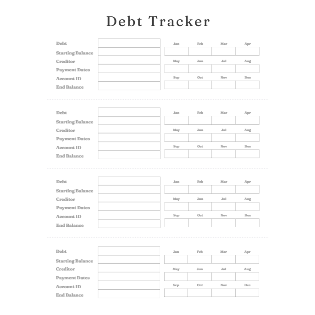 Debt Trackers Bundle