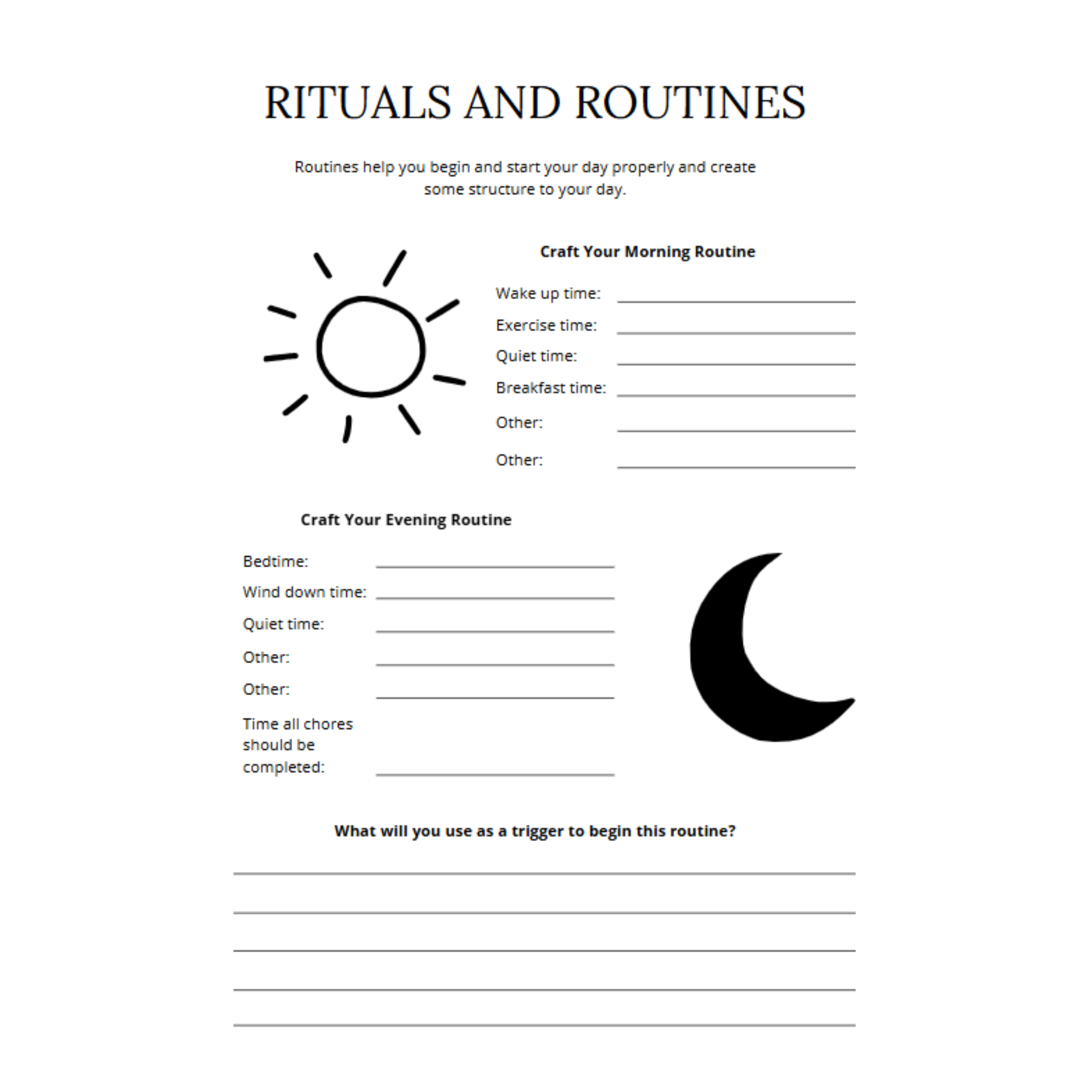 Calming your Mind Journal Bundle