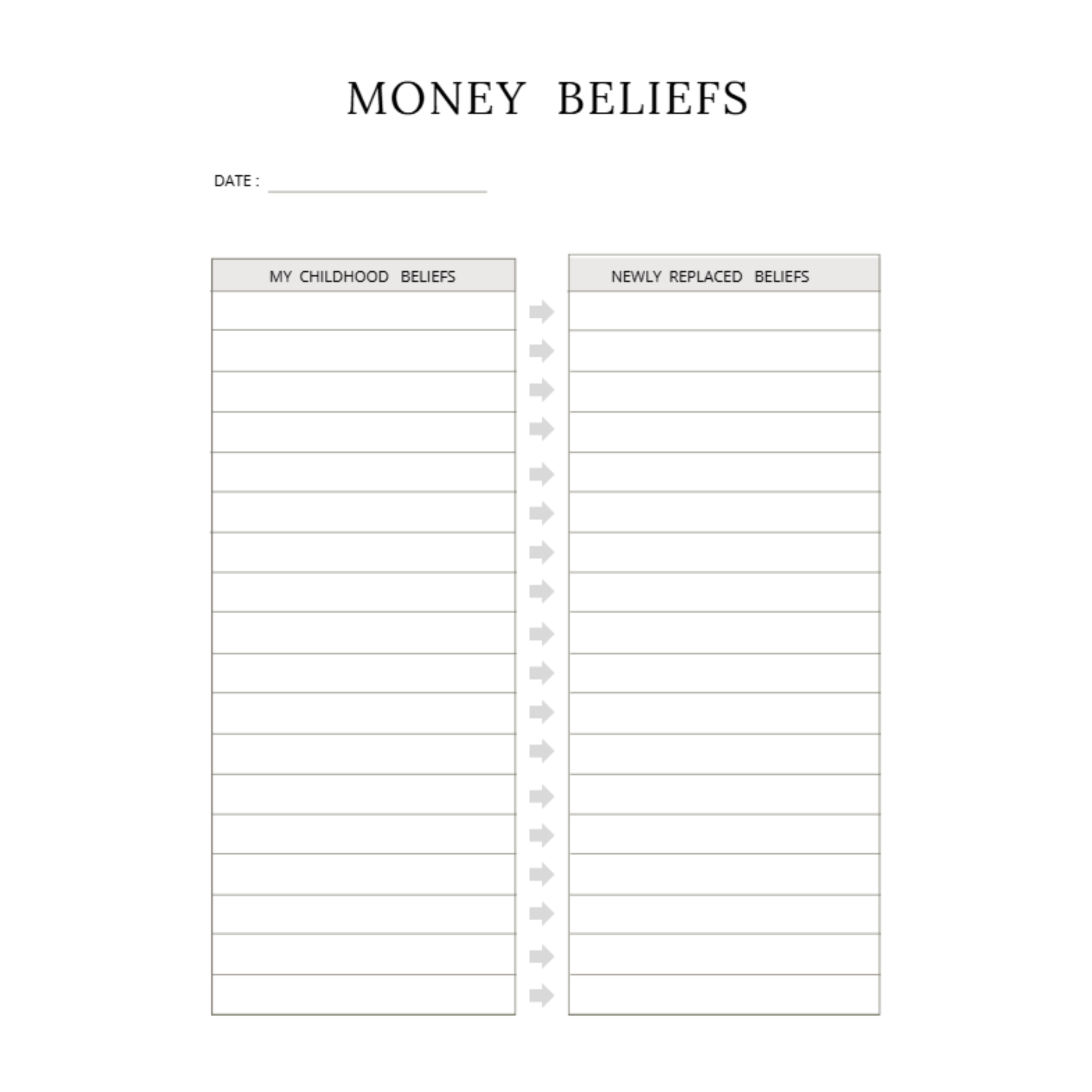 Money Mindset Journal Bundle