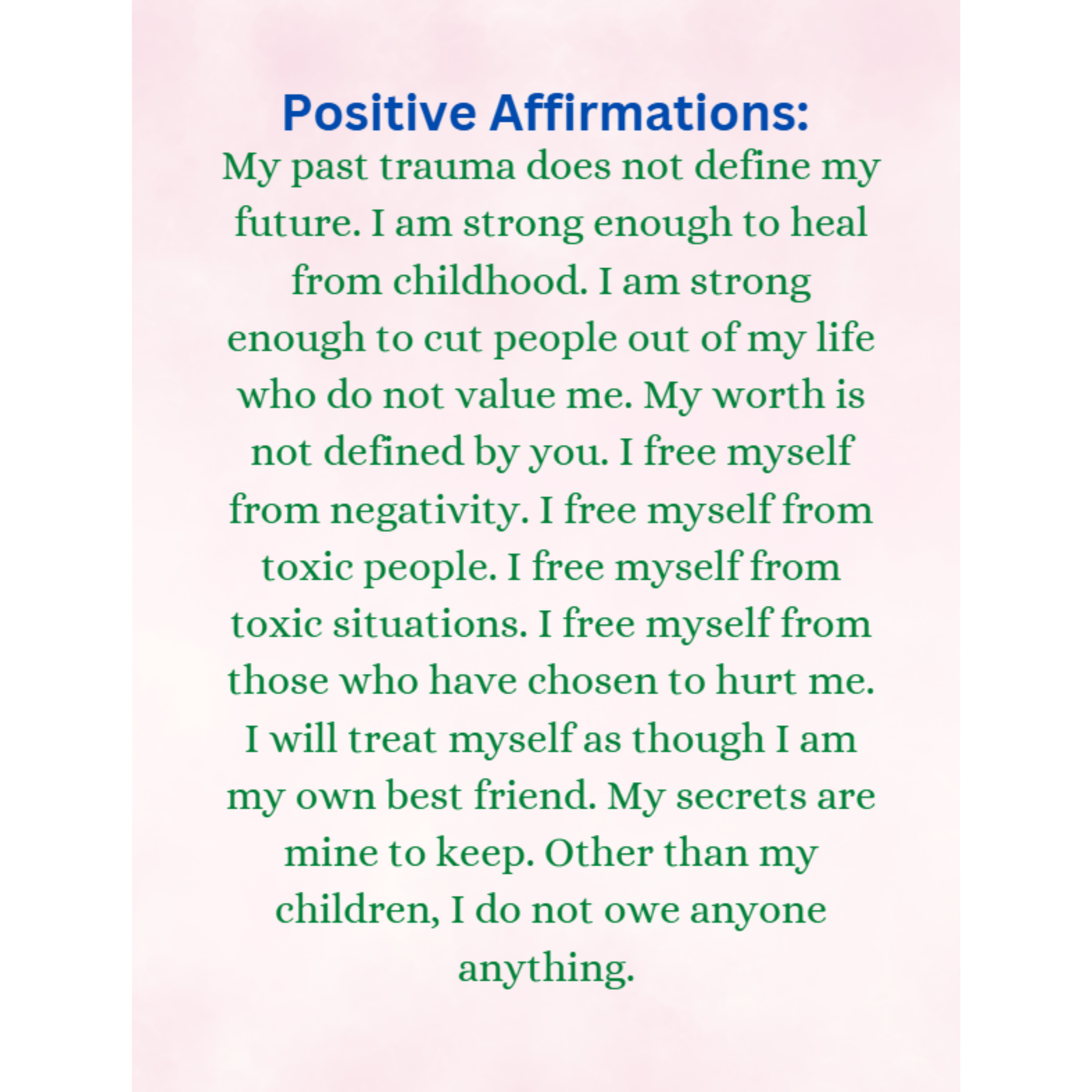 Positive Affirmations for Women Bundle