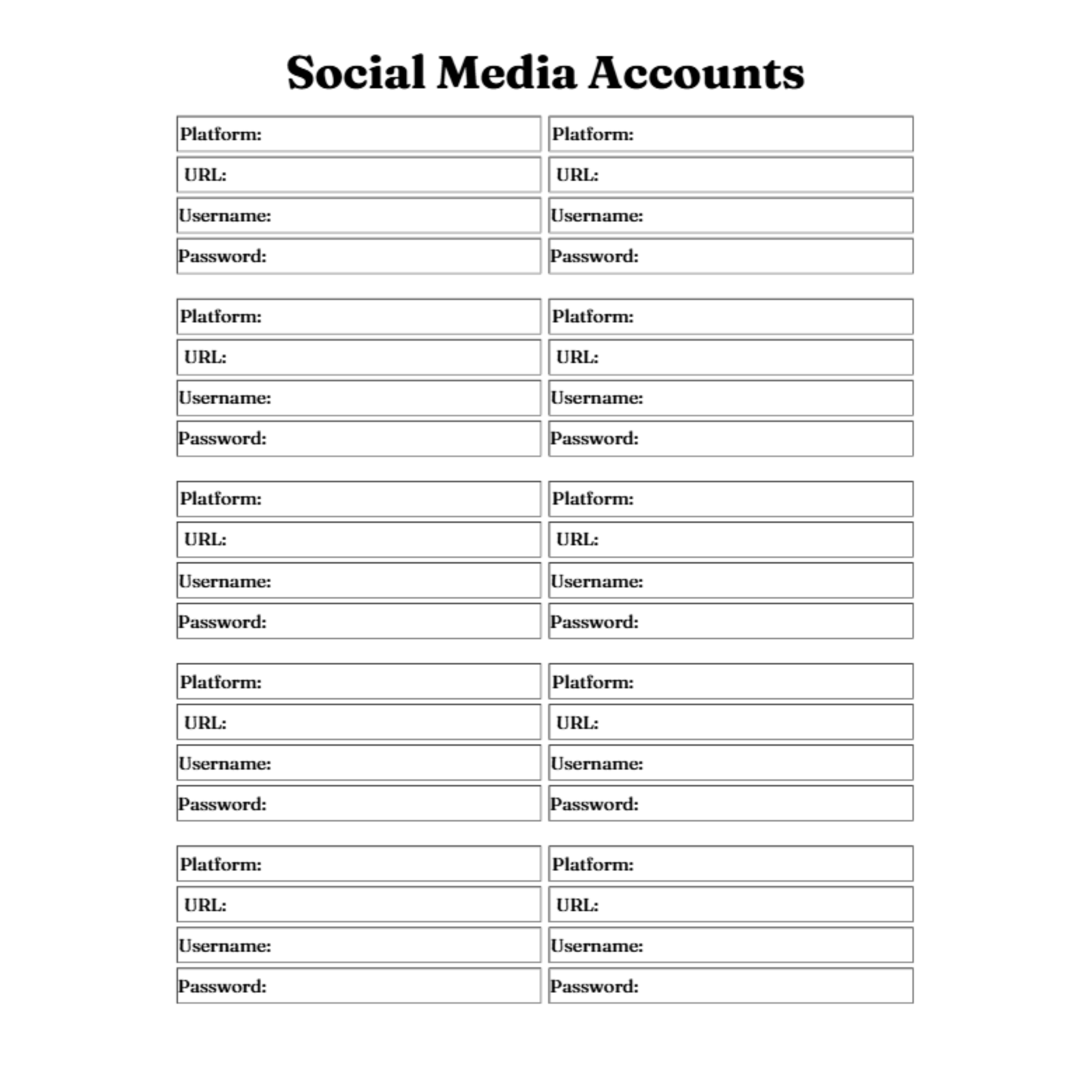 Social Media Post Planner Bundle 19