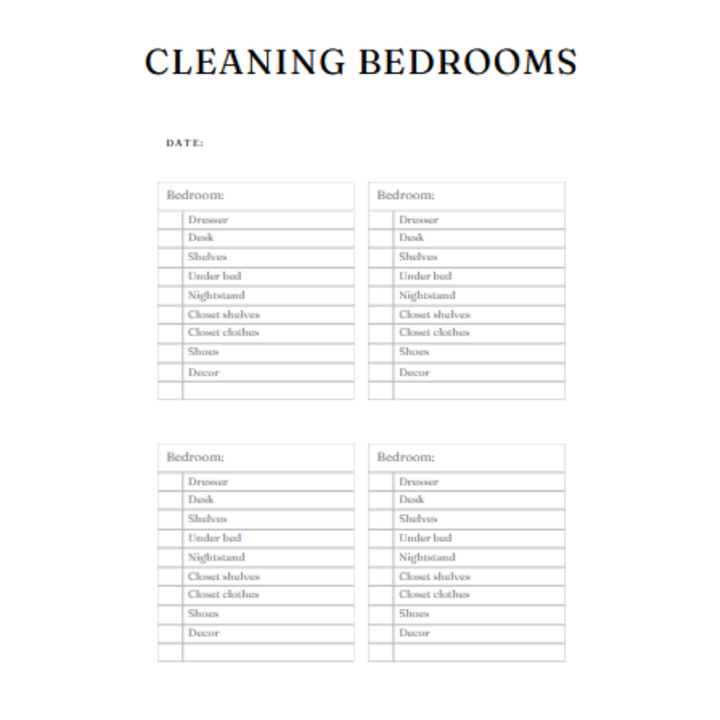 Decluttering and Cleaning Planner Bundle