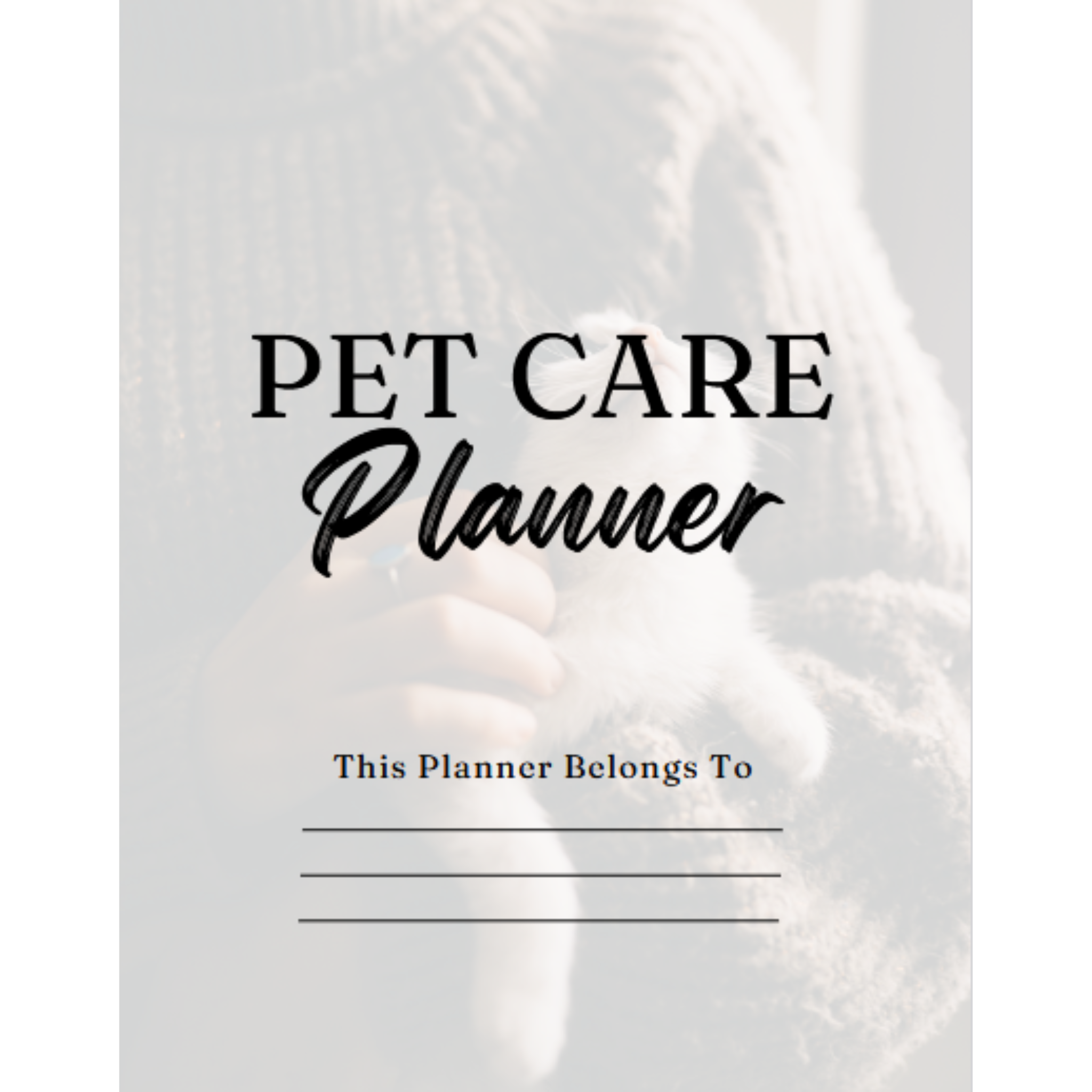 Pet Care Planner Bundle
