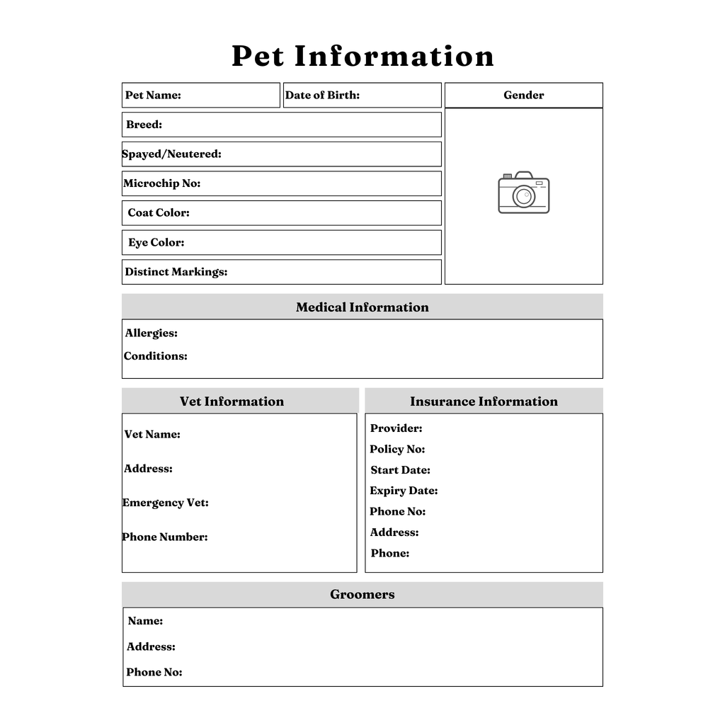 Pet Care Planner Bundle