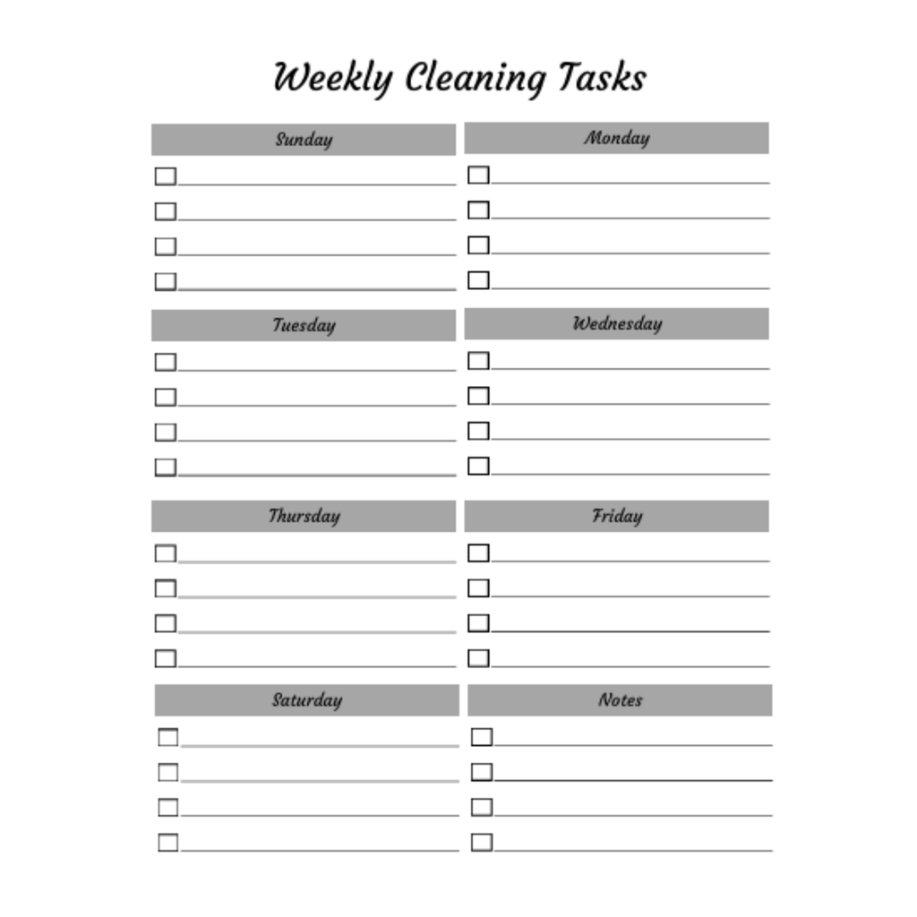 Cleaning Planner Bundle