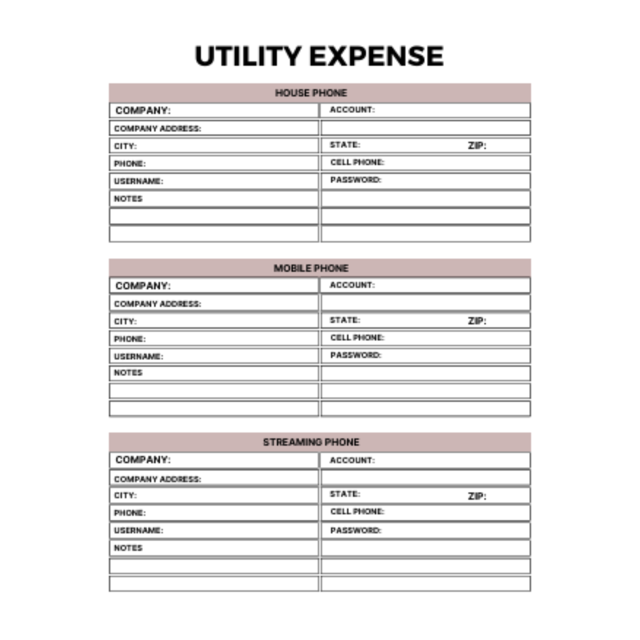 Home Maintenance Planner Bundle