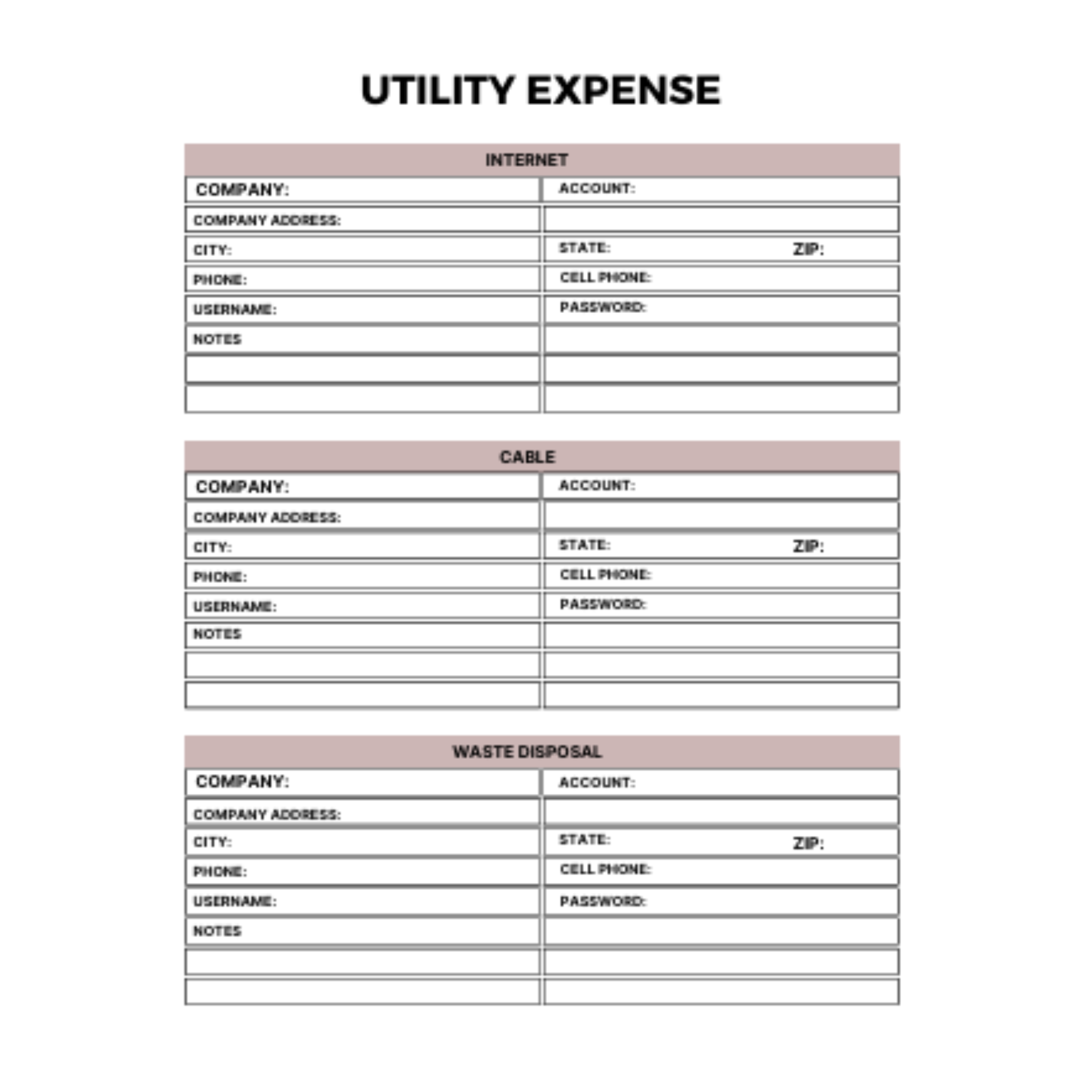 Home Maintenance Planner Bundle