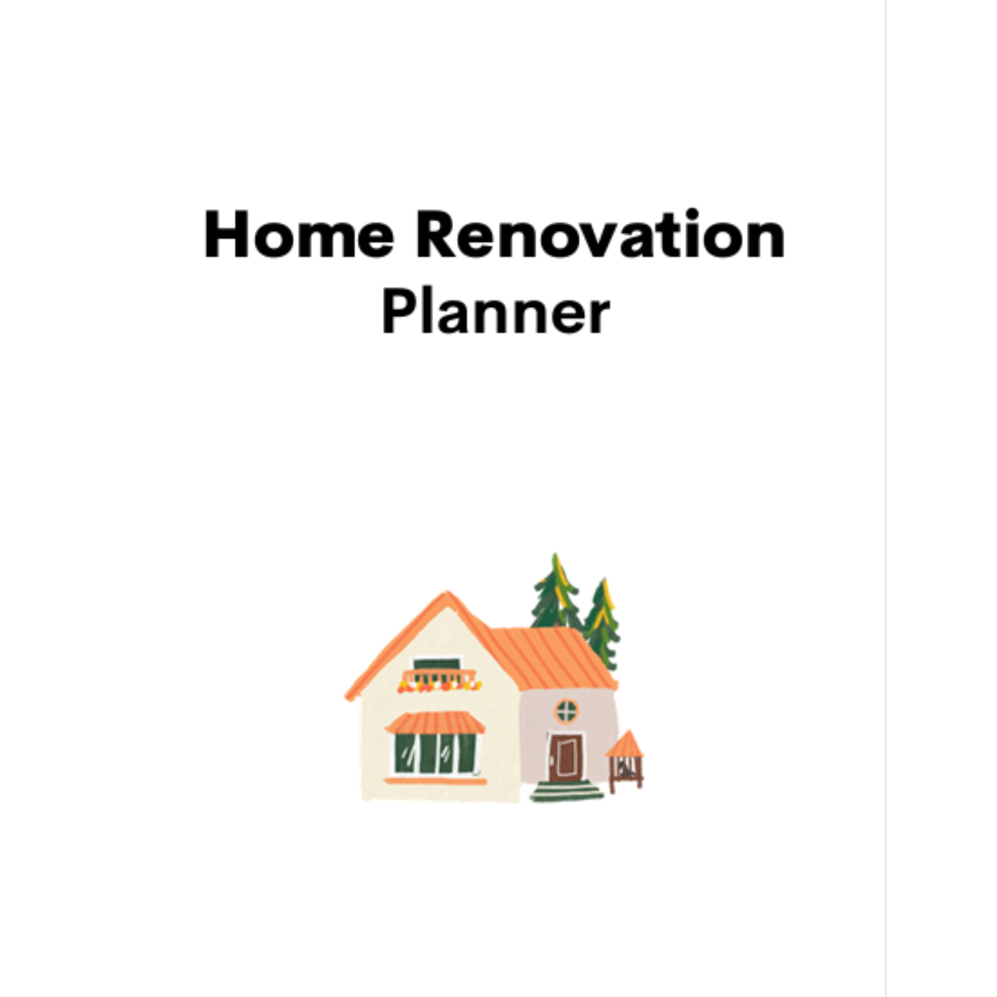 Home Renovation Planner Bundle