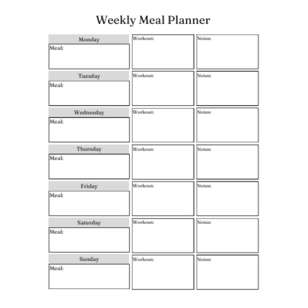 Health and Wellness Planner Bundle