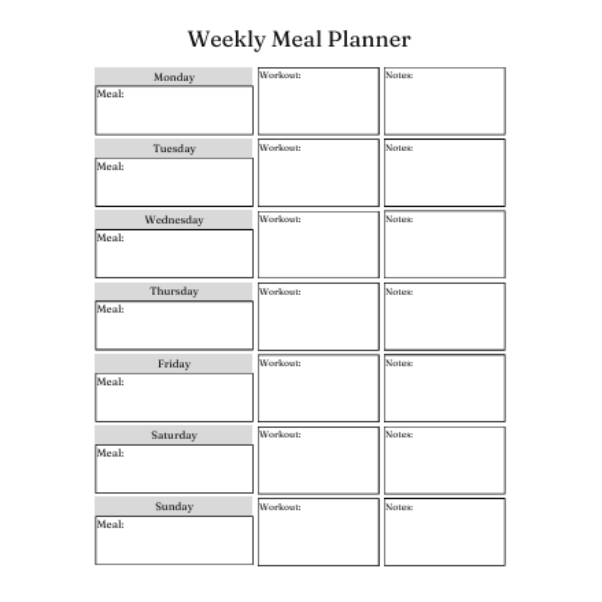 Health and Wellness Planner Bundle