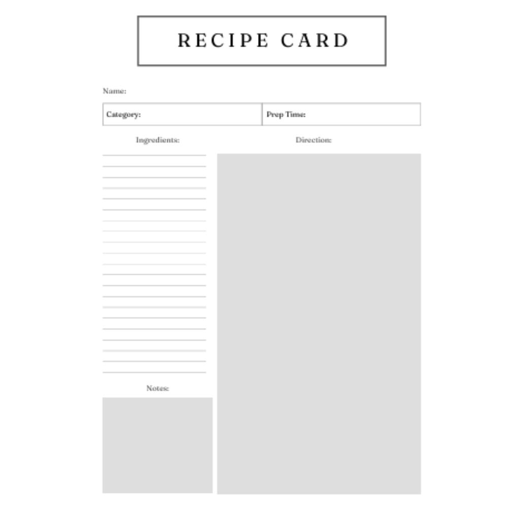 Recipe Cards Bundle