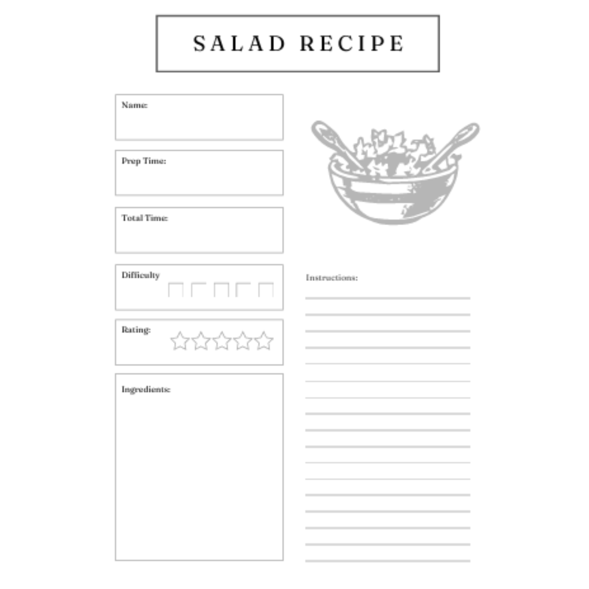 Recipe Cards Bundle