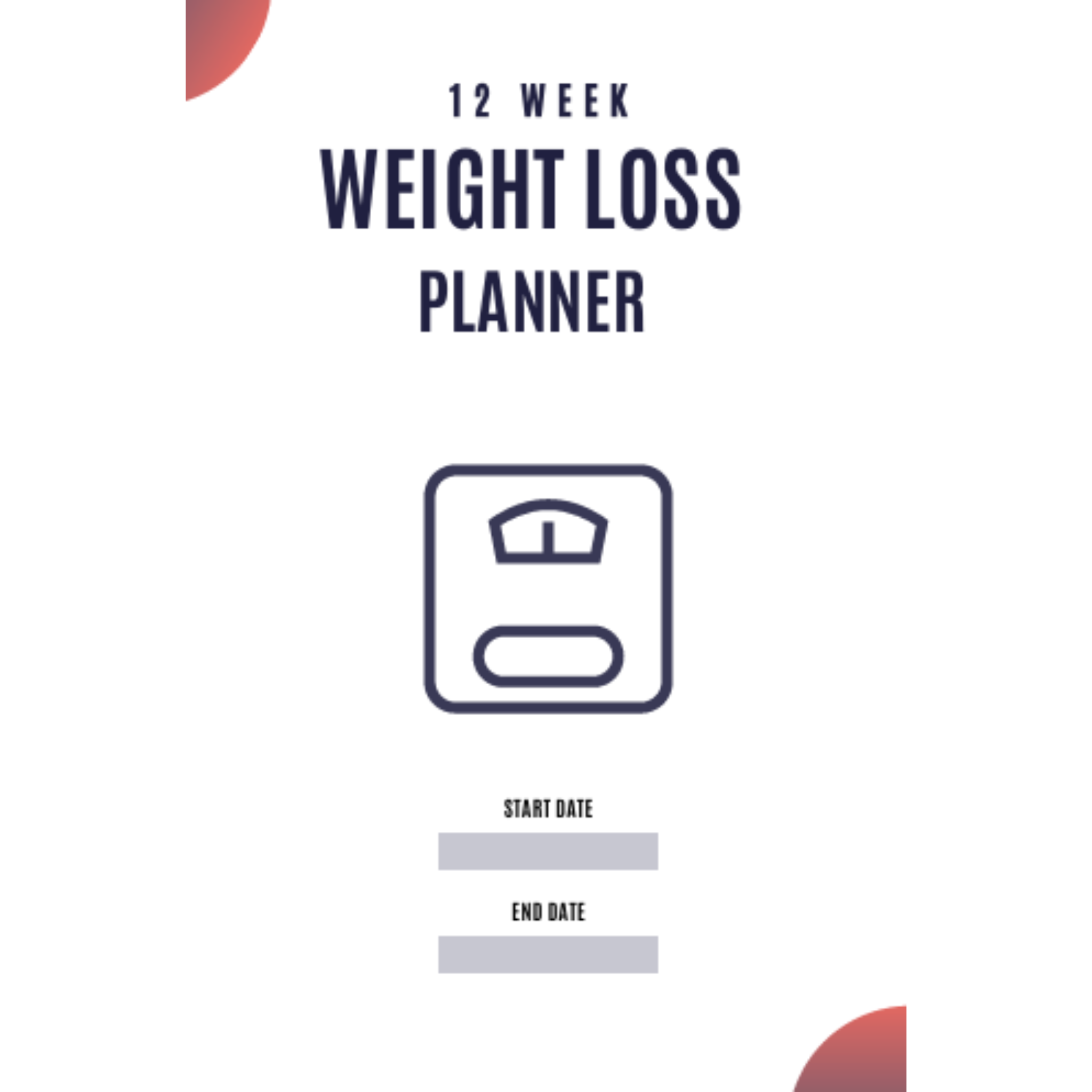 12 Week Weight Loss Planner Bundle