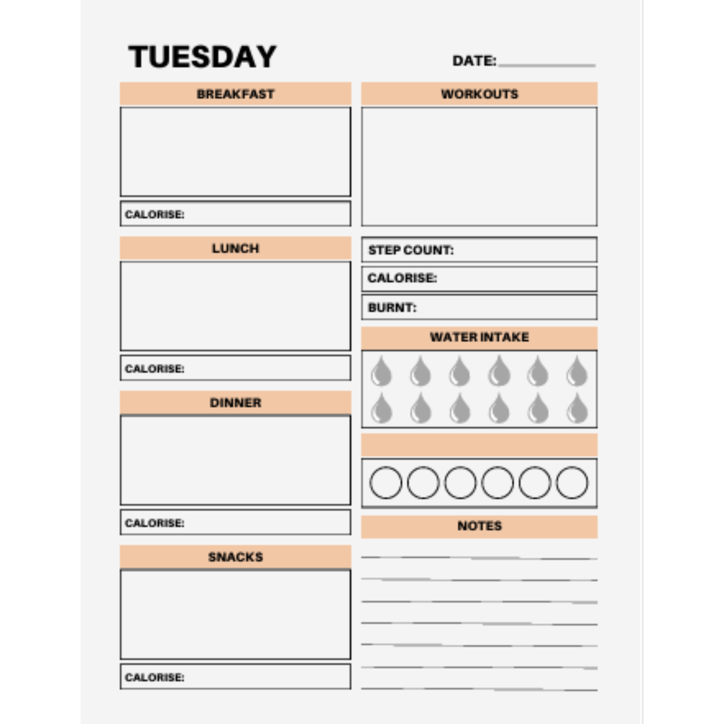 7 Day Food Diary Bundle