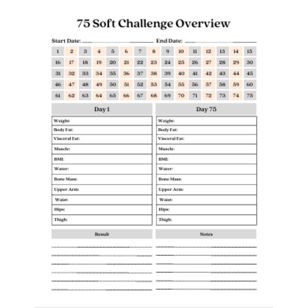 75 Soft Challenge Tracker Bundle