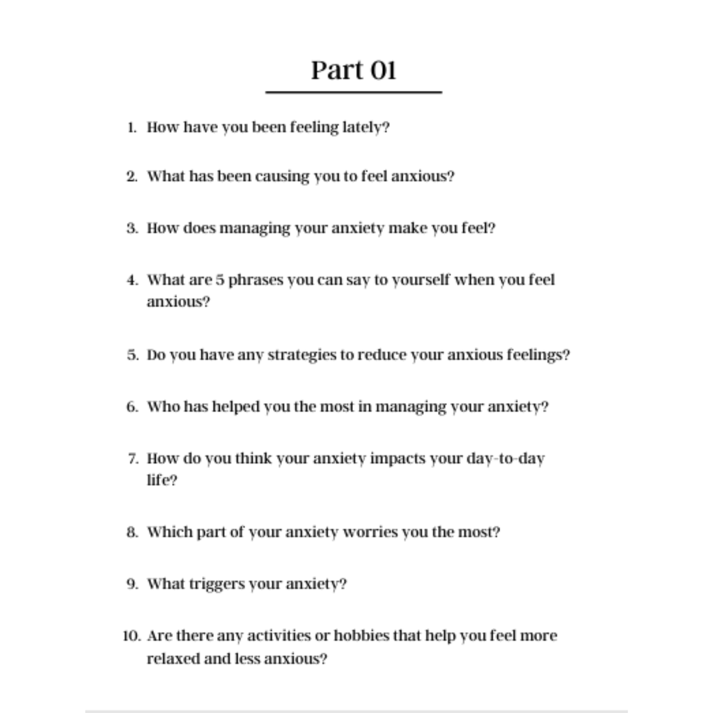 100 Deep Anxiety Prompts Bundle