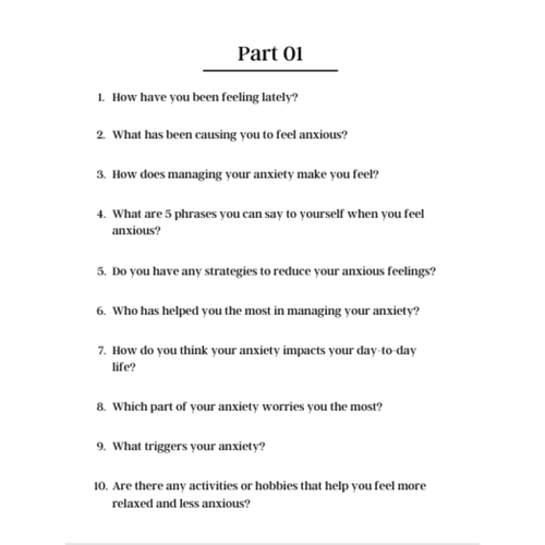 100 Deep Anxiety Prompts Bundle