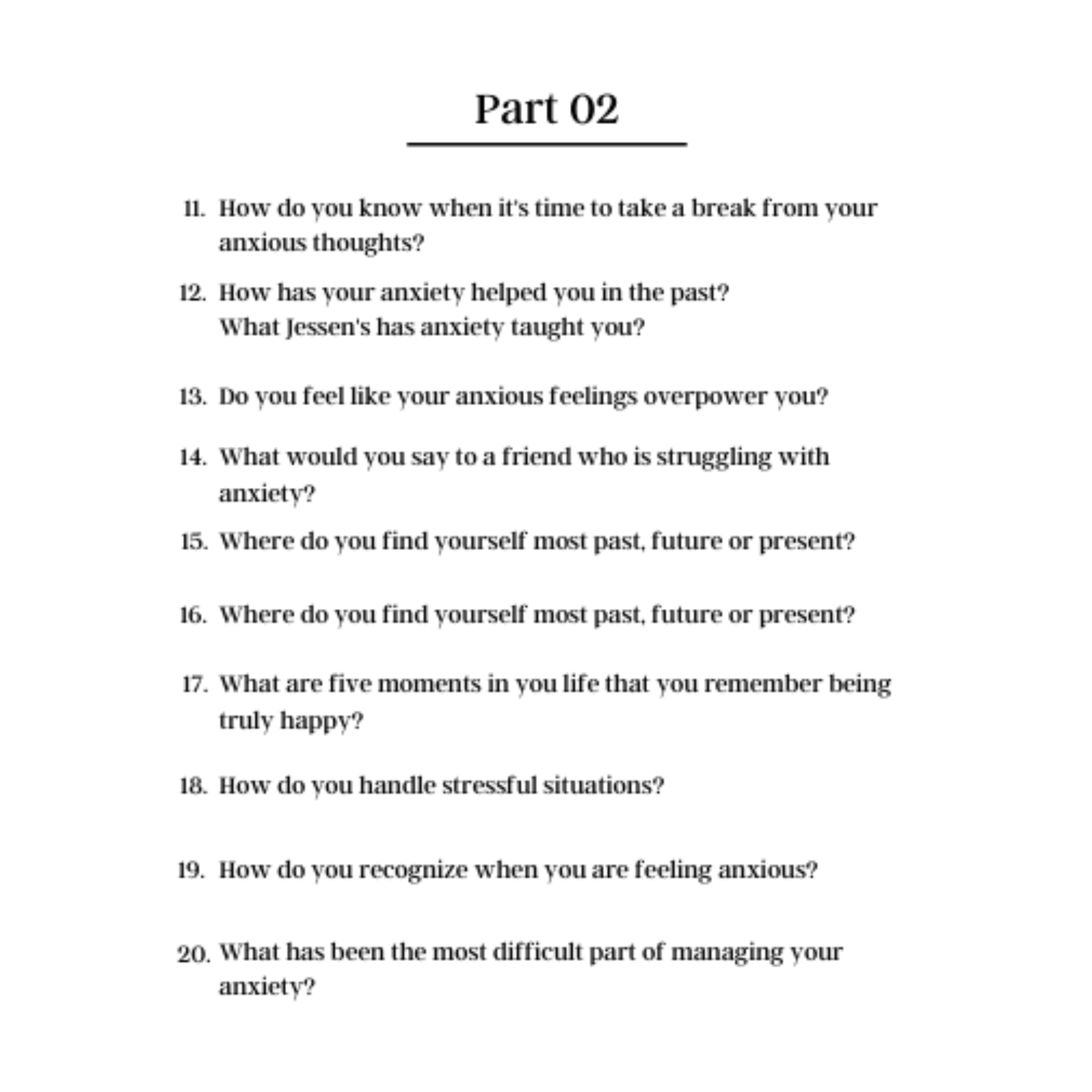 100 Deep Anxiety Prompts Bundle