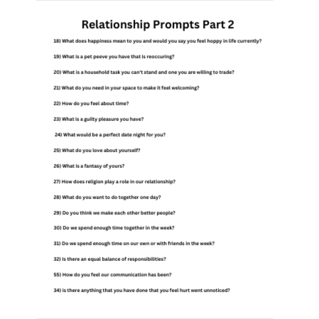 100 Relationship Prompts Bundle