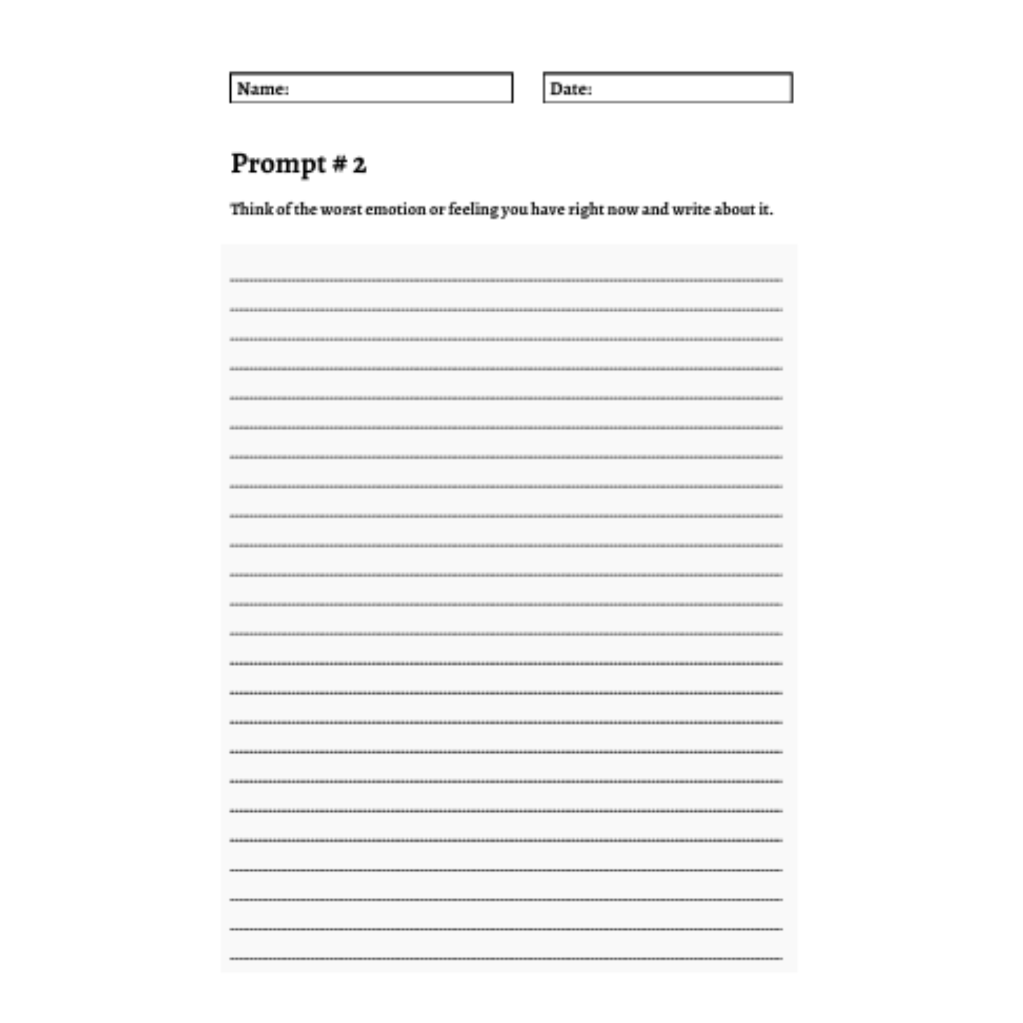Mental Health Journal Prompts Bundle