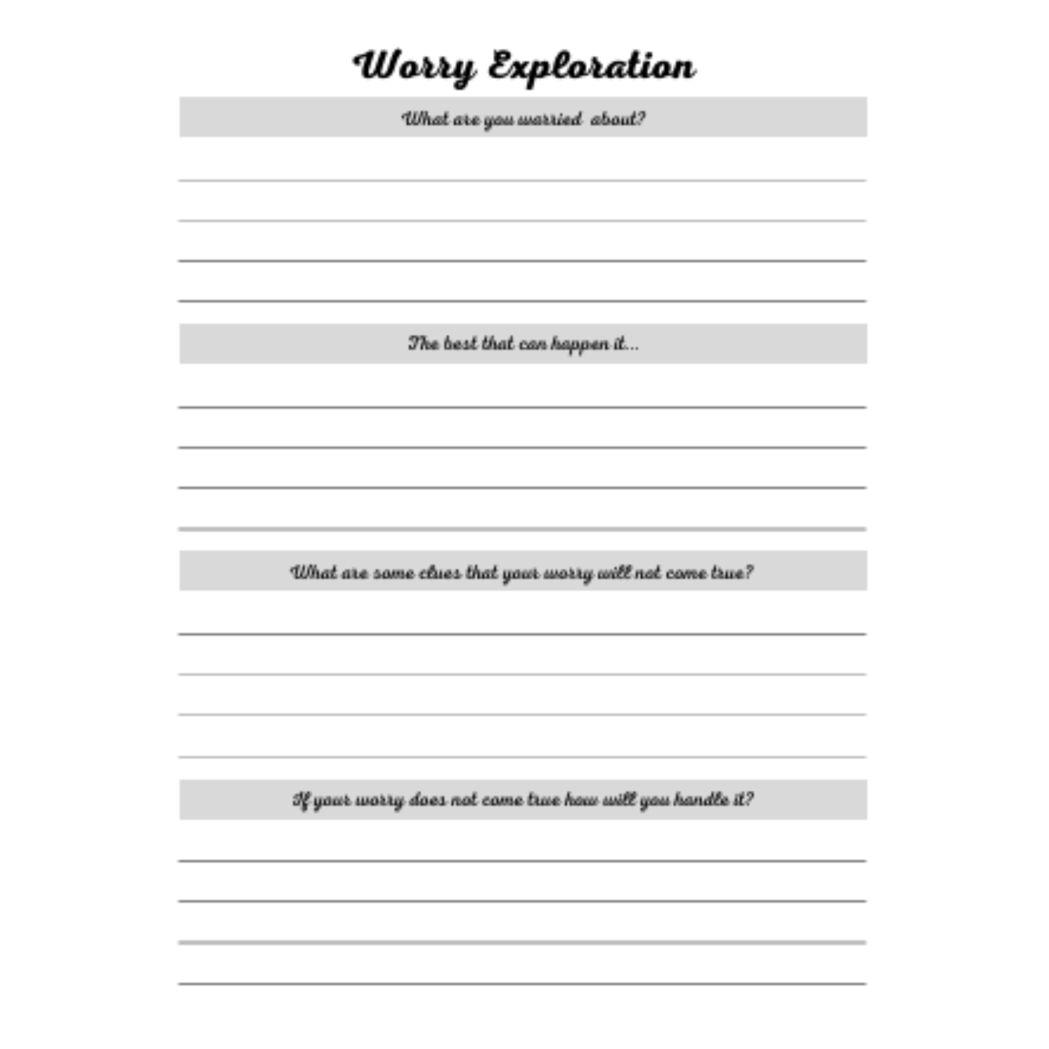 Stress Processing Journal Bundle