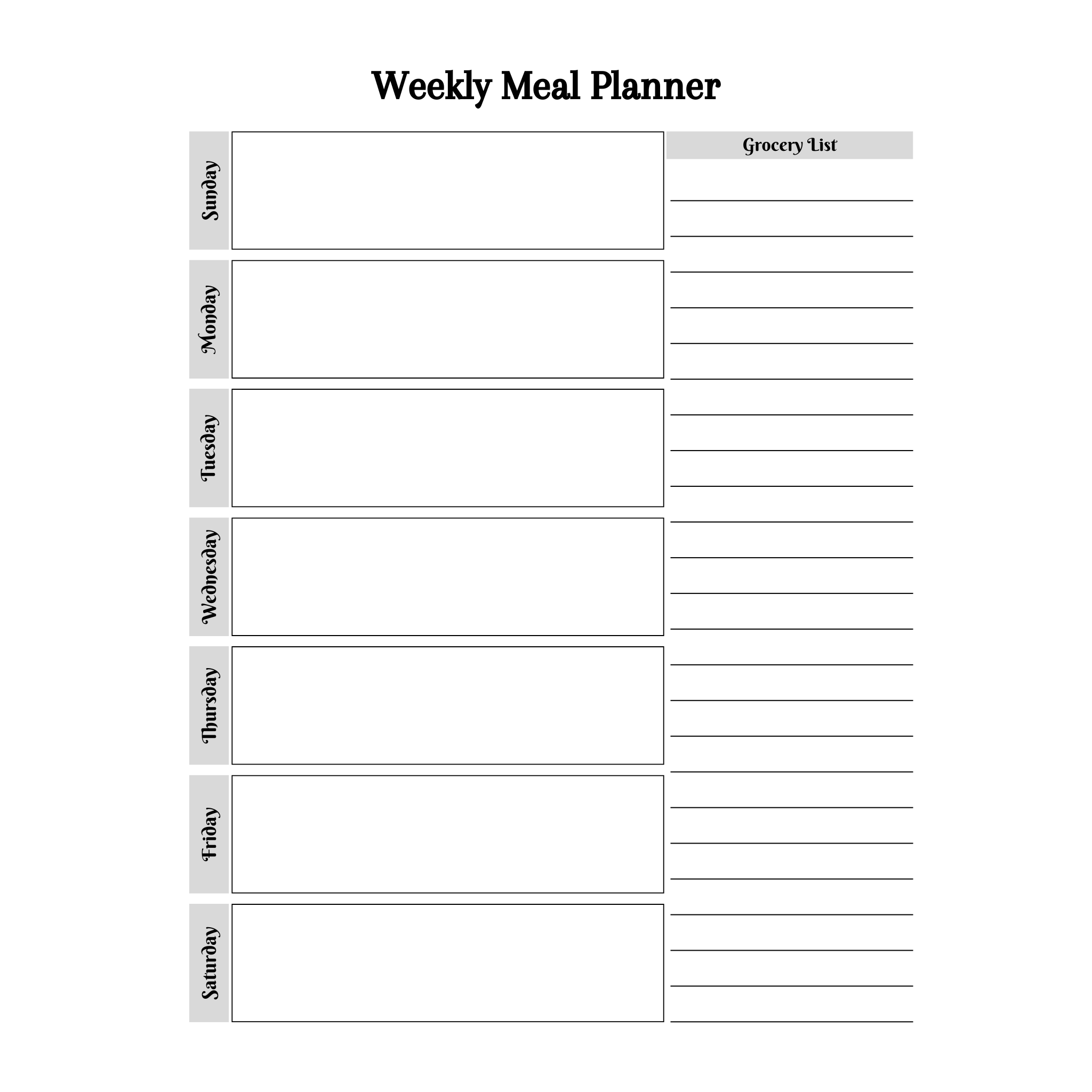 Meal Planner Bundle