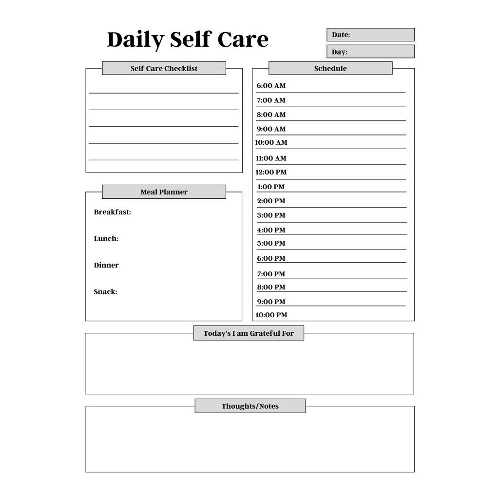Mental Health & Self Care Planner Bundle