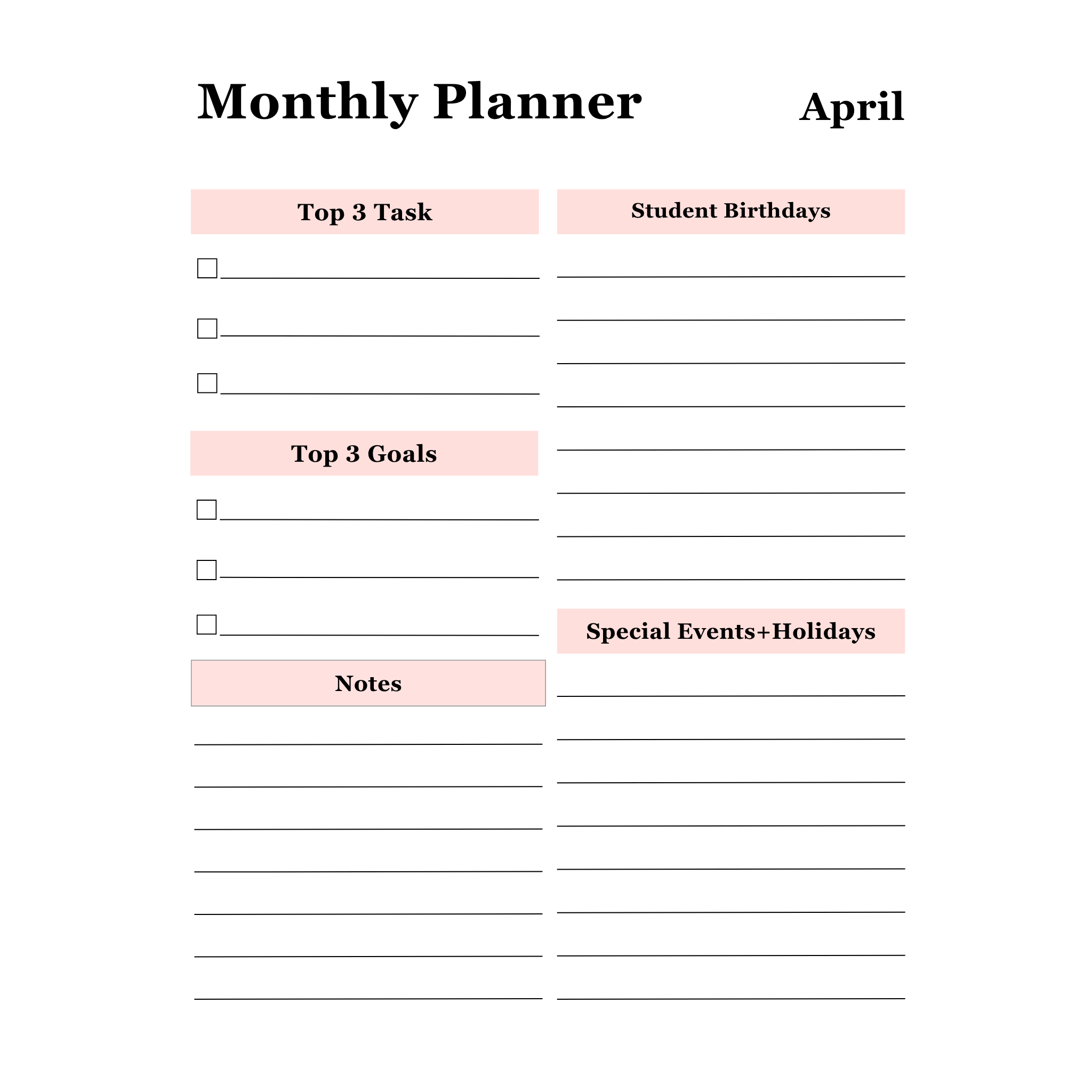 Teacher Planner Bundle