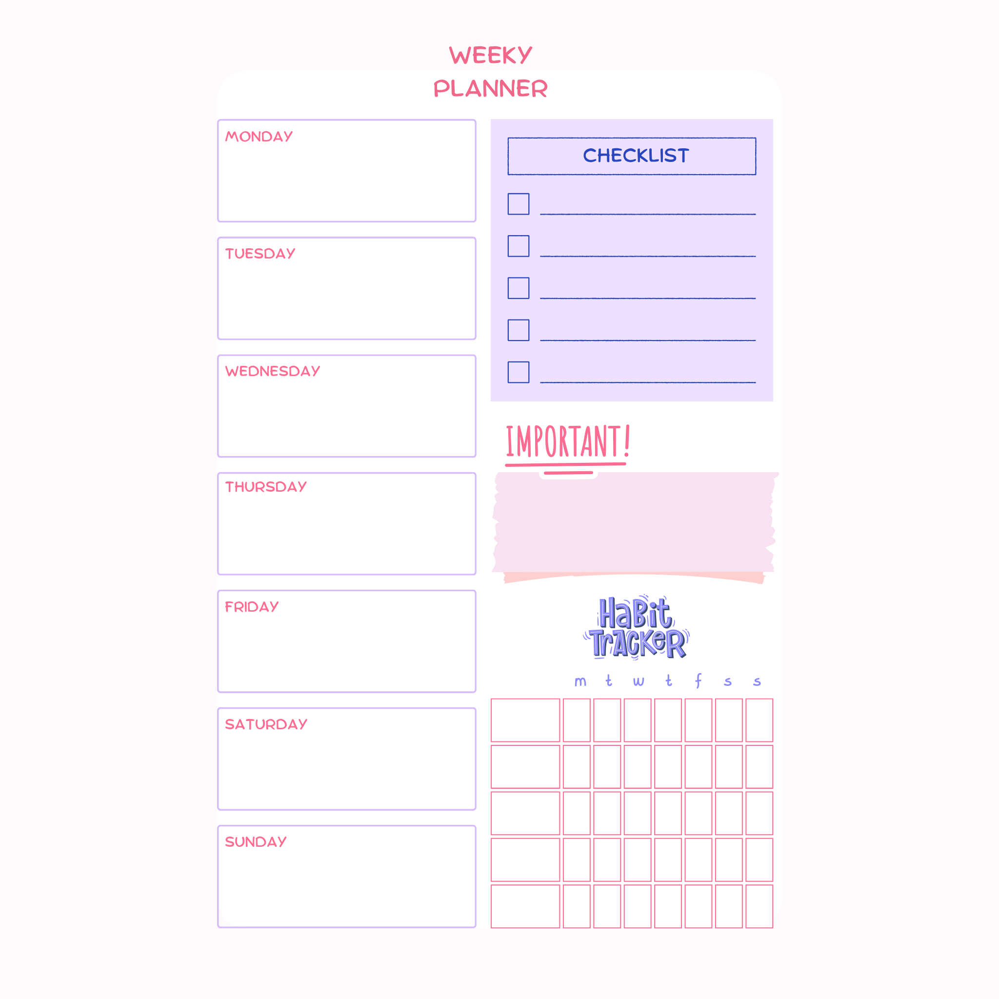 Weekly Planner Bundle