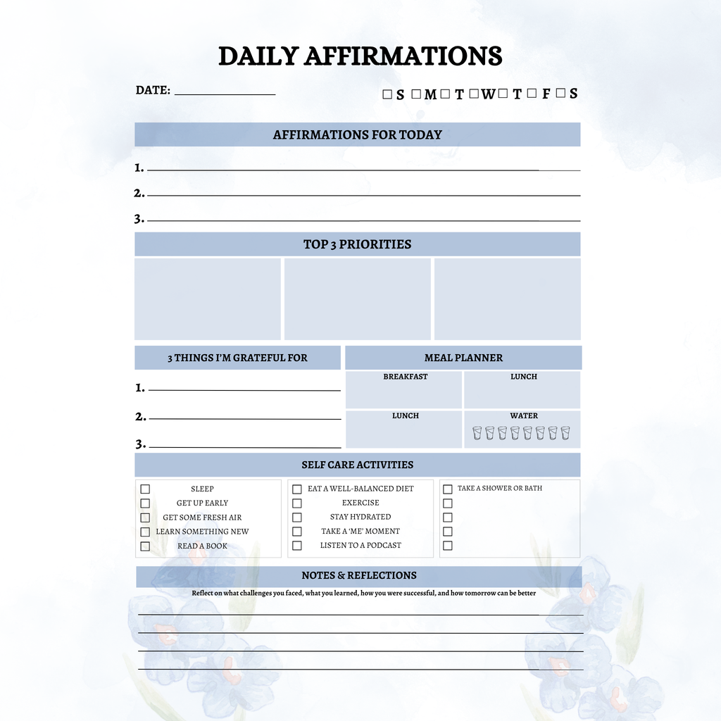 Daily Affirmations Journal Bundle
