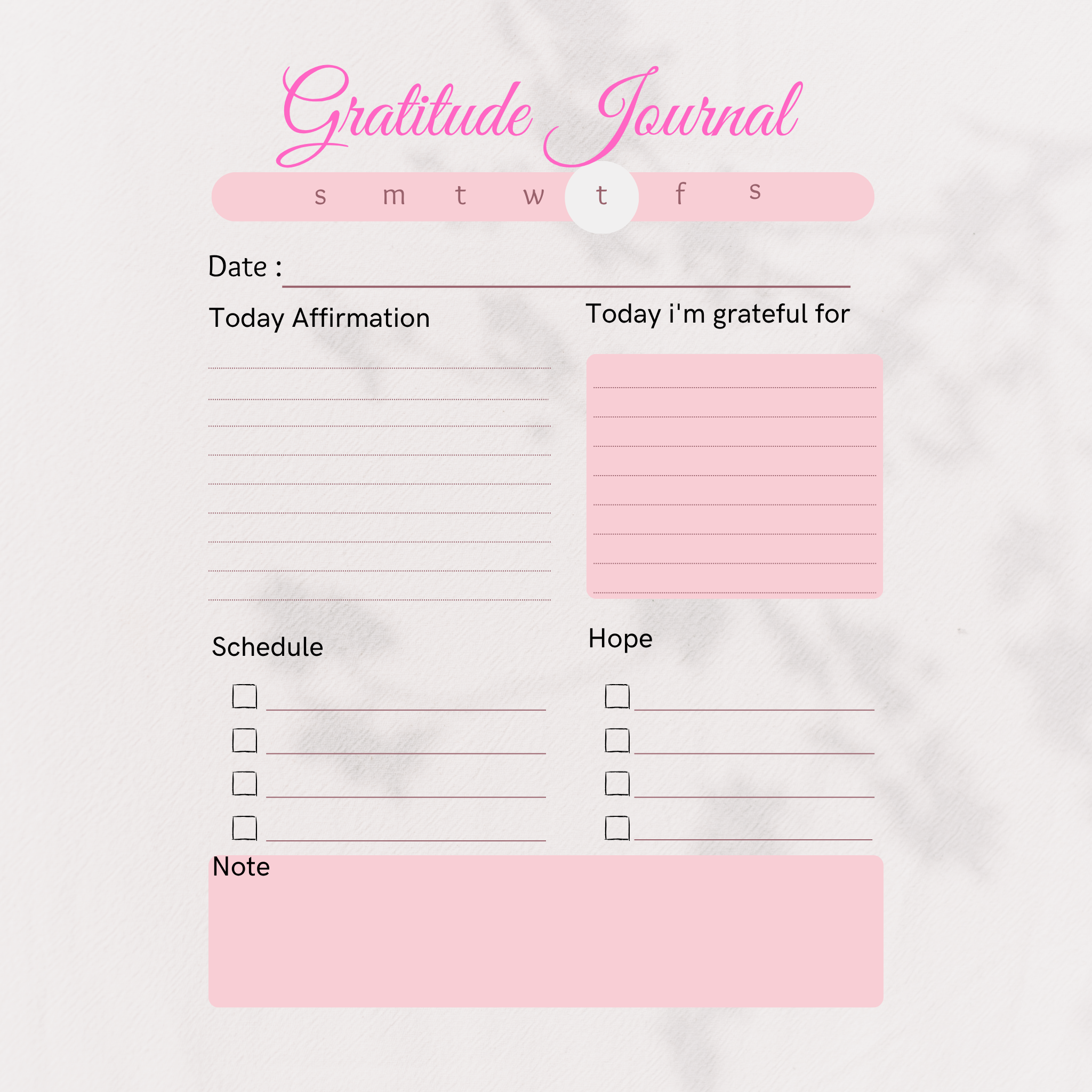 Gratitude Journal Bundle