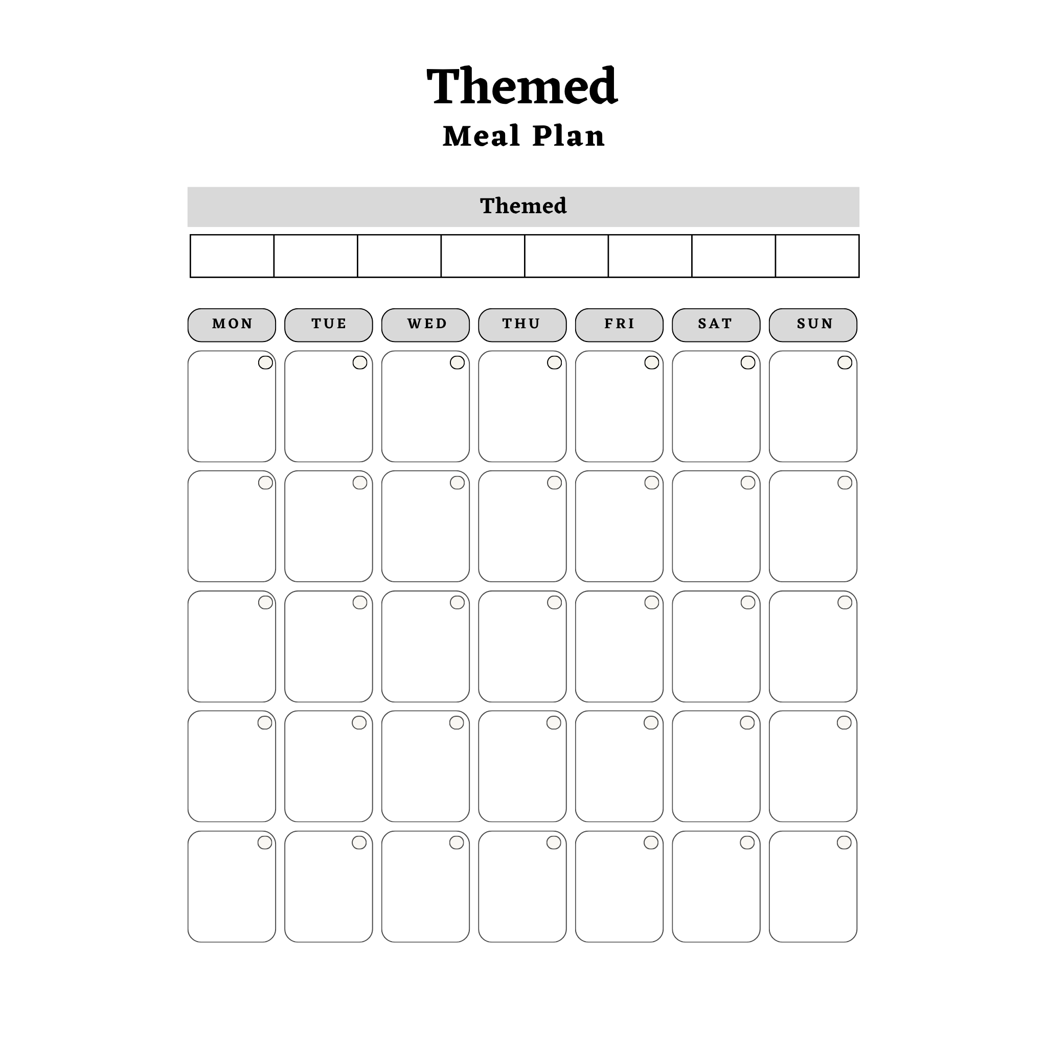 Meal & Pantry Planner Bundle