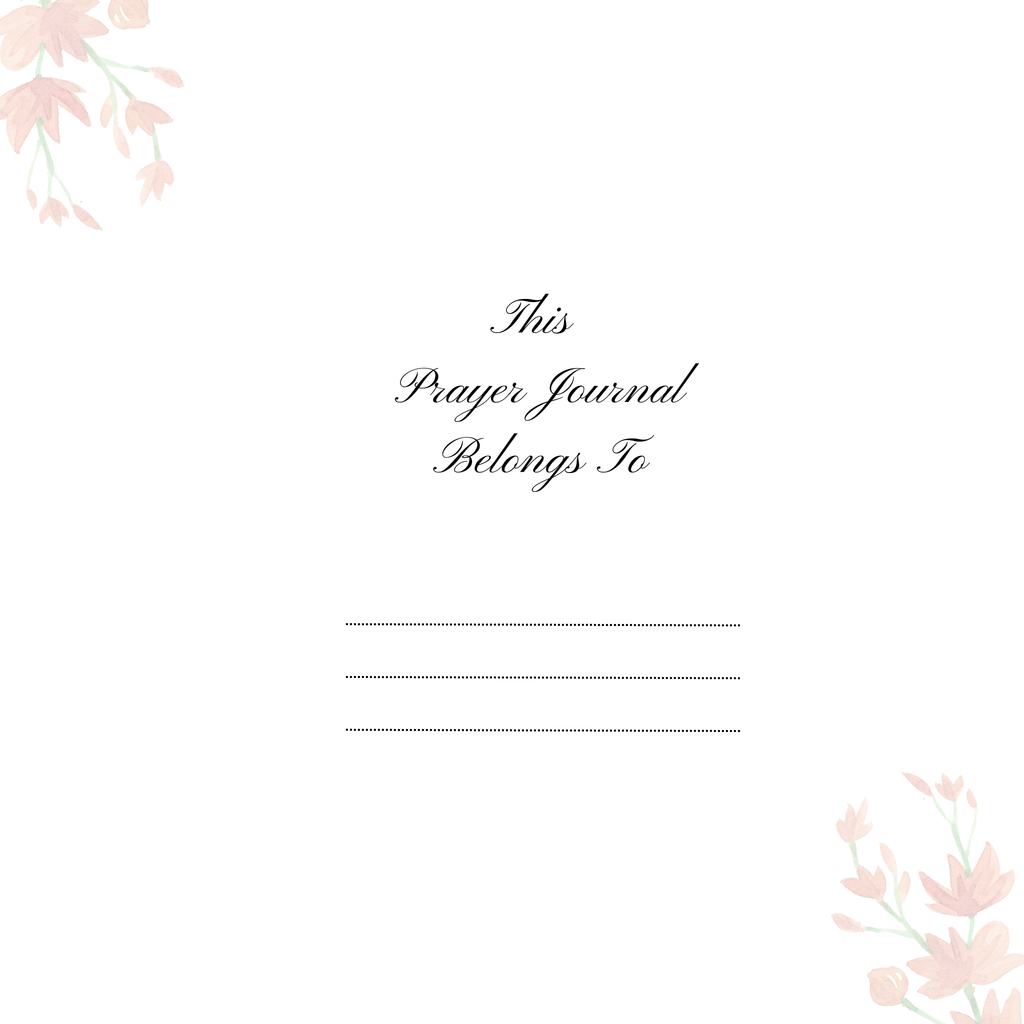 Prayer Request Journal Bundle