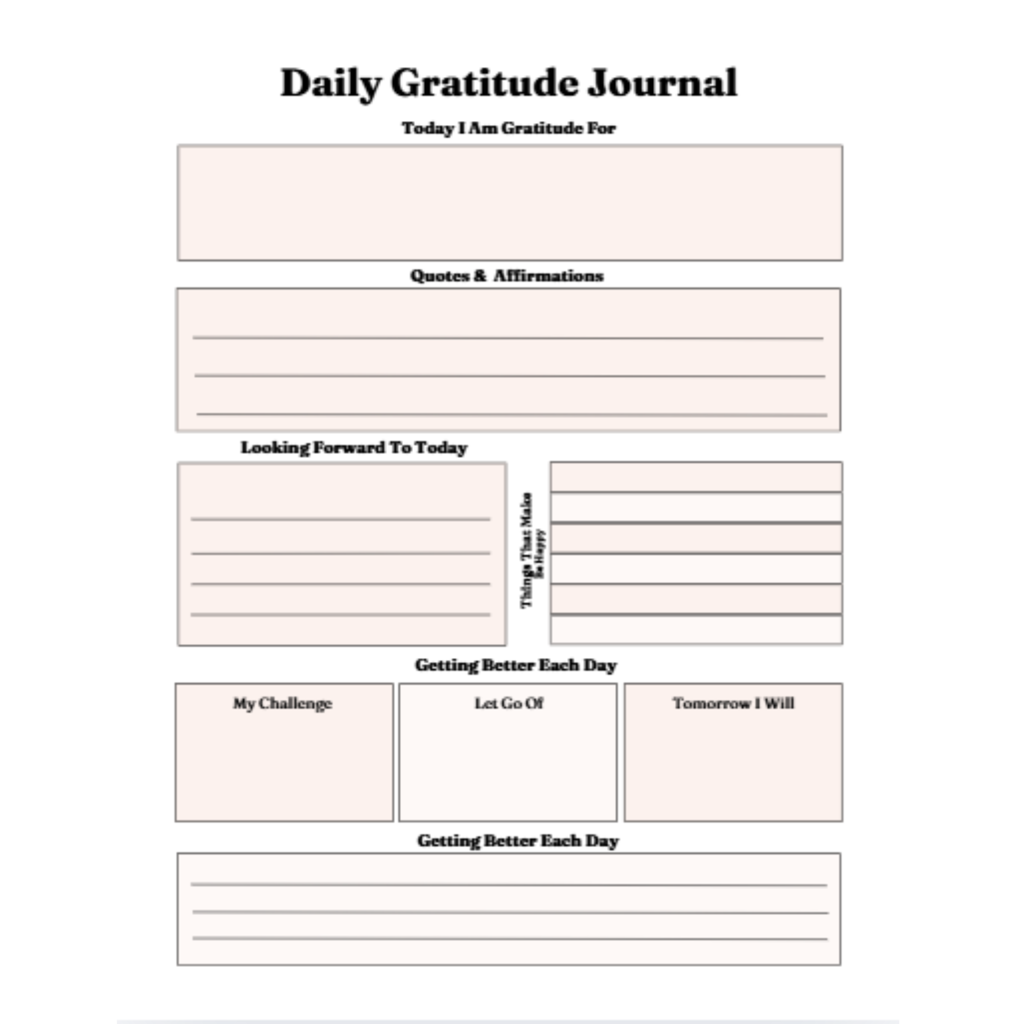 Gratitude Journal Bundle