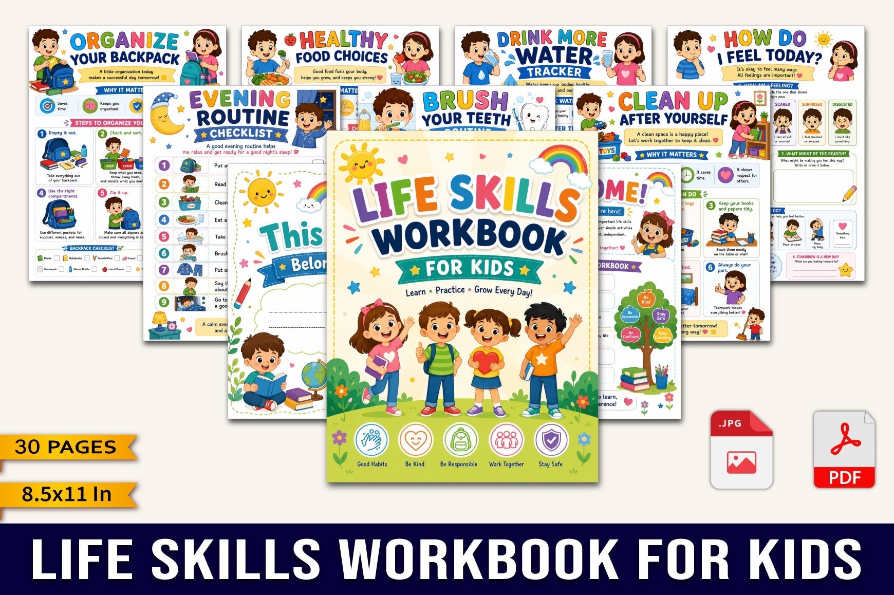 Life Skills For Kids Workbook