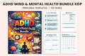 ADHD Mind Mental Health Planner printable digital planner cover